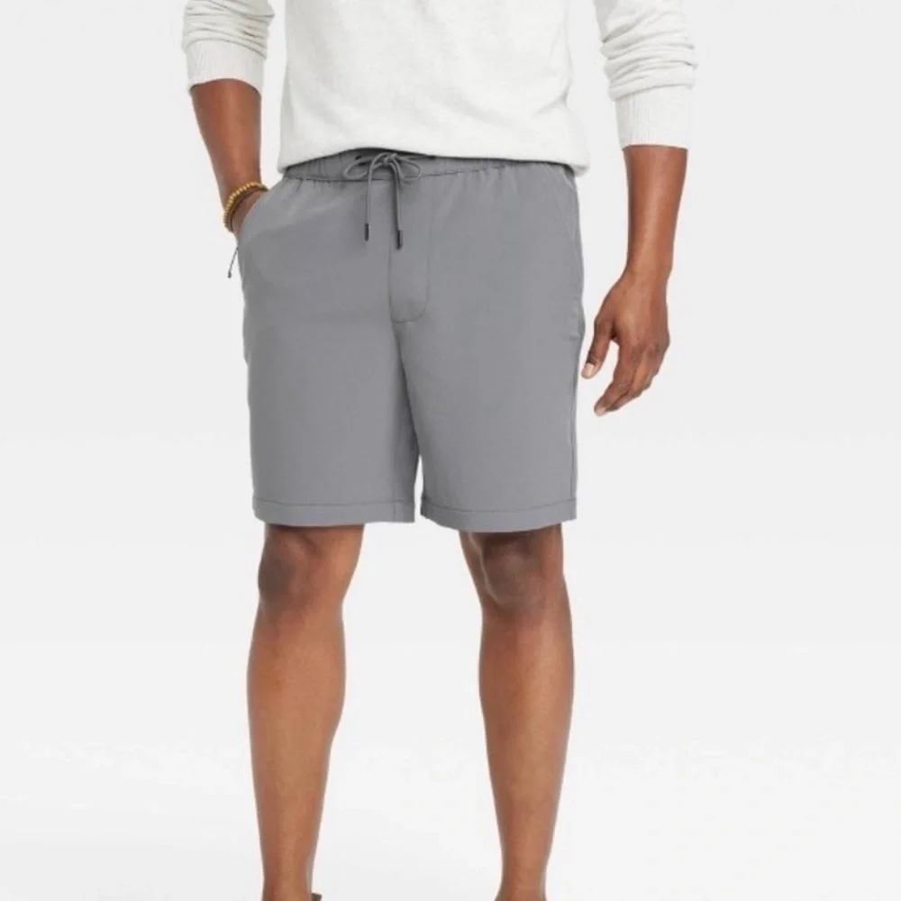 Goodfellow & Co Tech Jogger Shorts Men's XXL Gray Elastic Waist NWT